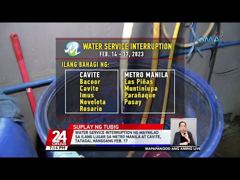 Water Service Interruption Ng Maynilad Sa Ilang Lugar Sa Metro Manila