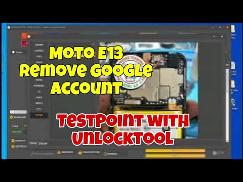 Motorola Moto E13 XT2345, Remove Google Account, Bypass FRP. Test Point with Unlocktool.