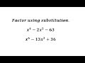 Factoring Quadratic Expressions and Powers