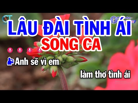 Karaoke Lâu Đài Tình Ái Song Ca ( D ) Nhạc Sống Mới | Karaoke Đồng Sen