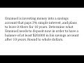 Simple Interest and Inequalities