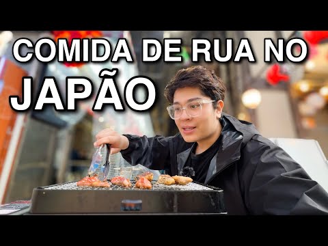 PROVANDO COMIDA DE RUA NO JAPÃO