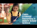 Claim, Evidence, and Reasoning in Scientific Explanations