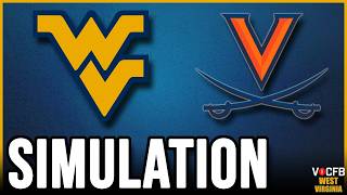 West Virginia vs Virginia - 9/19 Simulation on CFB 27