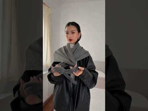 How to wear a triangle scarf 🧣