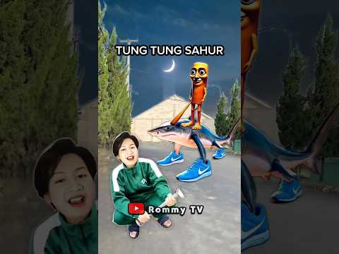 TUNG TUNG SAHUR DAN TRALALERO TRALALA KAGET!! Prank Klakson Bus Telolet #shorts #basuri #trending