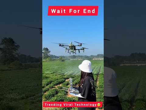 Drone new technology spray agriculture machine🫢!#shorts #shortsfeed #trendingshorts #agriculture