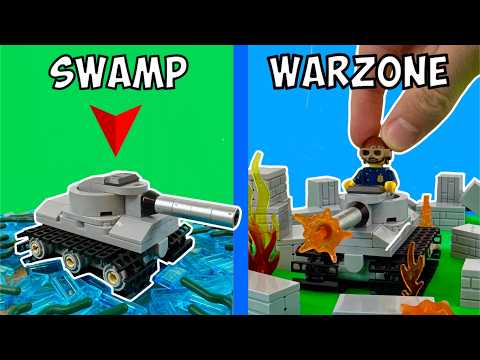 Working LEGO Tank vs Obstacles...