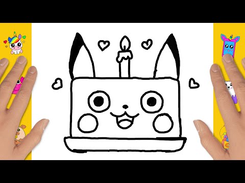 Discover how to draw the cutest Pikachu cake ever!