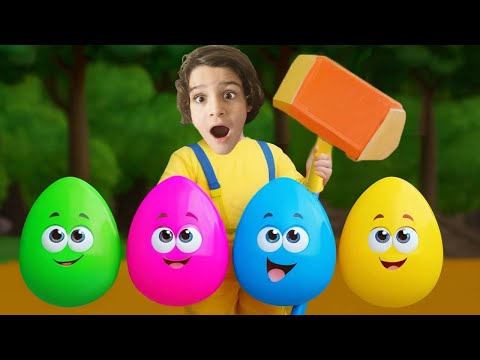 Surprise Eggs Kids Songs | LetsGoMartin | Nursery Rhymes