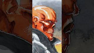 How To Draw Red Skull.  FULL TUTORIAL on Patreon. Link in bio: Patreon.com/CartoonBlock
