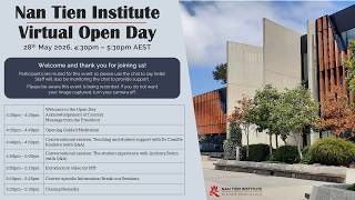 Nan Tien Institute Virtual Open Day 2026