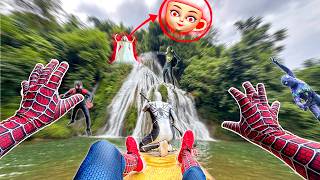 BRIDE Serbian " Ballerina Cappuccina " vs 6 Spider-Man Bros in Abandoned Area ( Sad Story POV )