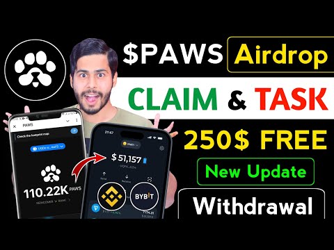 PAWS Airdrop Claim 🔥 paws withdrawal, paws listing date, paws wallet connect, paws  price ,paws new