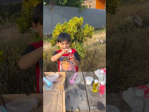 RAKA BIKIN SLIME PAKET #minivlog #hiburanshorts #anakdesa #vlog