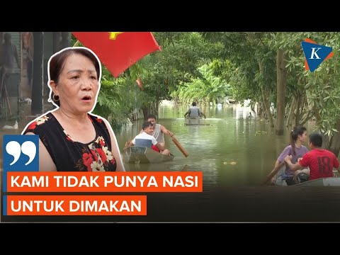 Derita Warga Vietnam, Diterjang Topan Yagi, Hujan Lebat dan Terpaksa Dievakuasi karena Banjir