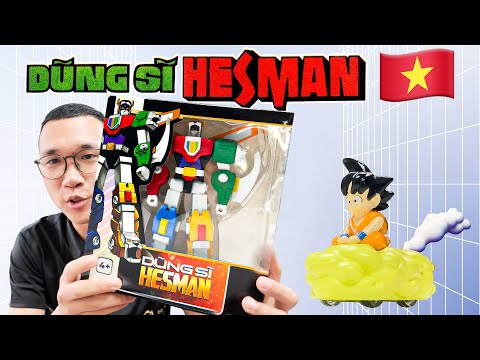 Mở hộp mô hình Dũng Sĩ Hesman made in Việt Nam: bộ truyện tranh tuổi thơ của 8x 9x