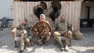 CRAZY DAY of Turkey Hunting with 3 Birds Down!!