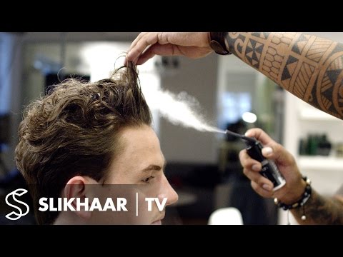 Men's curly hairstyle - Scissor & Comb - Texture and Volume!