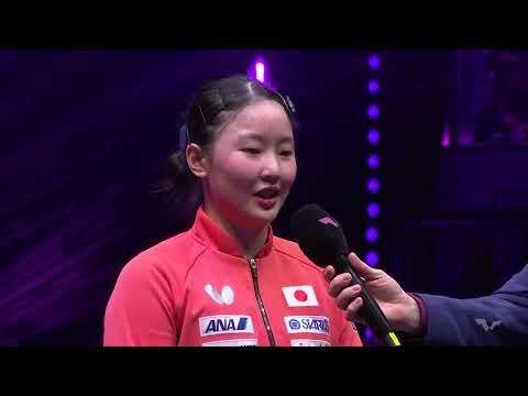 【インタビュー】張本美和が悲願のチャンピオン初優勝「今年の一つの目標だった。達成できて嬉しい」|WTTチャンピオンズ重慶...