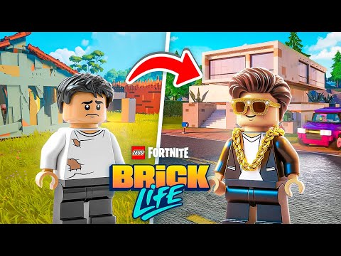 Fortnite Lego Brick Life, But I Am The Richest Person In Town #EpicPartner