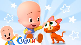 Cuquín juega con una gatita . Cleo y Cuquín en Español.