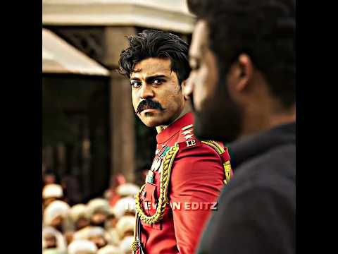 Bro aura in this scene 🔥 | RRR | #rrr #bollywood #southmovie #edit #ramcharan #shorts