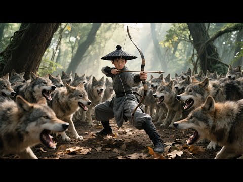 功夫電影！上千兇猛野狼圍攻，怎料功夫少年箭法無雙！  💥 #中国电视剧 #KungFu #Martial Arts Movies