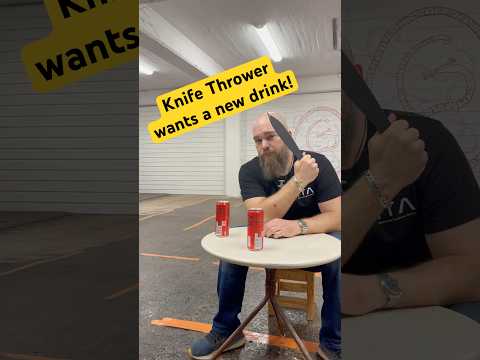 World Champion Knife Thrower Wants a New Drink!!!