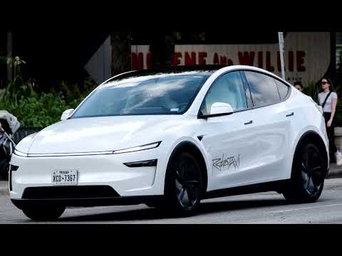 YouTube video thumbnail: Tesla Rolls out Robotaxis in Texas Test