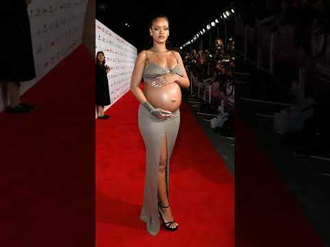 Pregnant Rihanna takes a fall at the red carpet