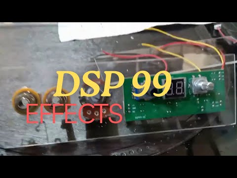 DSP 99 Multi Effect Processor,  Review Effect DSP99, 100 DSP effects Karaoke FX board, TESTING DSP99