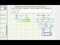 Solving Systems of Equations