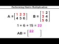 Matrix Multiplication Concepts and Properties