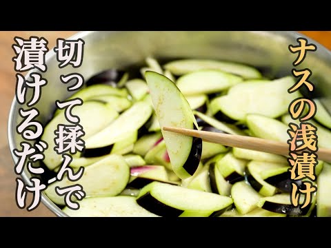 市販のしょっぱい浅漬けは卒業！サラダ感覚で食べられる『なすの浅漬け』