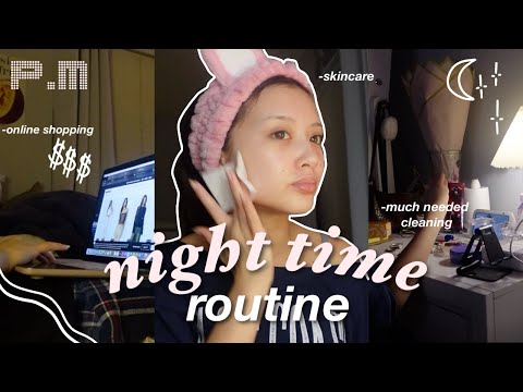 guwm: P.M NIGHT ROUTINE 🌙 || pamper, realistic, online shopping + more