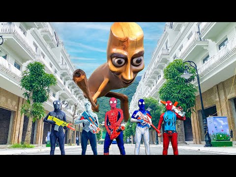 Tung Tung Tung Sahur Giant vs Team Spiderman || Tung Tung Tung Sahur Movie Collection !!!