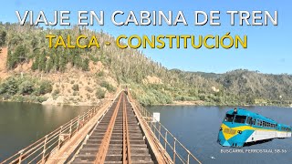 [Cab Ride] Viaje en cabina del tren Talca - Constitución (Chile). / Buscarril Ferrostaal SB-56