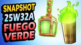 ✅ ANTORCHAS VERDES! 👉 Snapshot 25W32A Minecraft