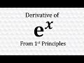 Derivatives Using First Principles