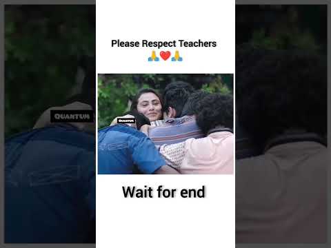 Please respect teachers...