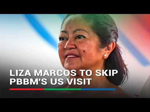 Why First Lady will not join Marcos in US trip