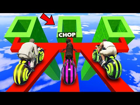 GTA 5 CHOP AND FROSTY PICKED THE WRONG MEGA RAMP