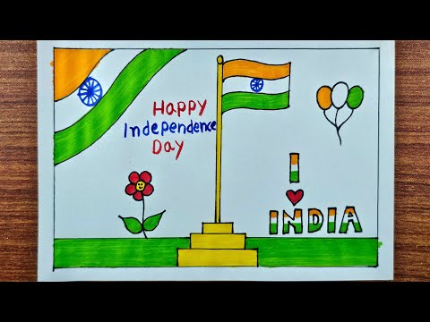 How to Draw Indian National Flag || Republic Day Special National Flag Drawing & Colour