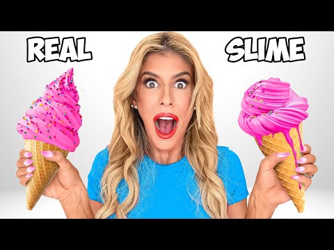 Slime Food Vs Real Food Challenge