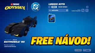 FORTNITE *FREE* LEGO BATMOBILE! - RYCHLÝ NÁVOD, JAK HO ZÍSKAT!