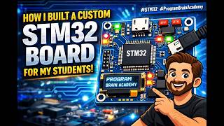 How I built a custom STM32 development board for my students | #STM32 #ProgramBrainAcademy
