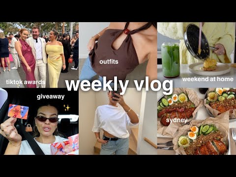 weekly vlog 💌 tiktok awards, massive giveaway, new cookware, pilates