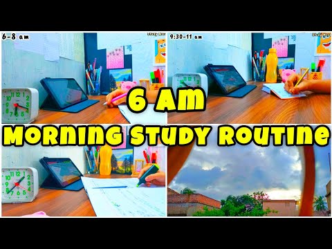 6 AM STUDY ROUTINE 📚| A Busy Day In My Life🌷| Study Vlog 📖| Study More 📒