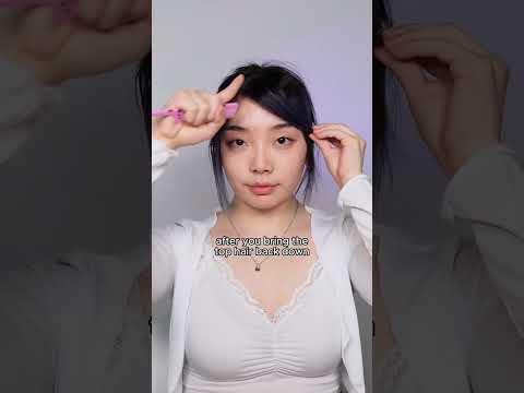 how to do the aesthetic igari hairstyle 🤍 #shorts